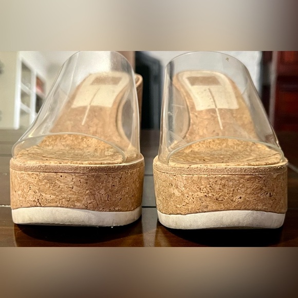 Dolce Vita Clear Strap Cork Platform Block Heel Sandals – Size 8.5 - Picture 8 of 8